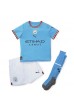Manchester City Aymeric Laporte #14 Babyklær Hjemme Fotballdrakt til barn 2022-23 Korte ermer (+ Korte bukser)